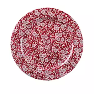 Talerz płytki okrągły ø 305 mm | CHURCHILL, Vintage Prints Cranberry Victorian Calico