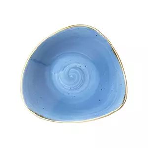 Talerz głęboki trójkątny ø 185 mm, 370 ml | CHURCHILL, Stonecast Cornflower Blue