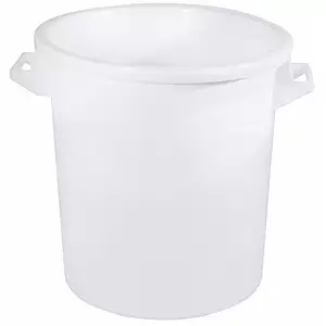 Pojemnik z polietylenu bez pokrywki, 75 l, o średnicy 445 mm | CONTACTO, 3075/075