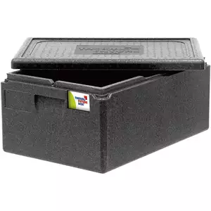 Pojemnik termoizolacyjny z polipropylenu GN 1/1 150 mm, czarny | THERMO FUTURE BOX, 056151
