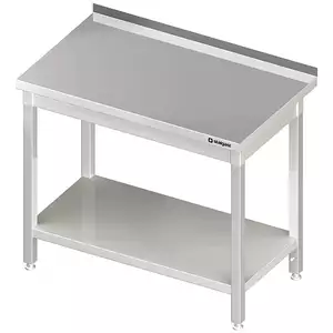 Stół przyścienny z półką 1300x700x850 mm | STALGAST, 980047130