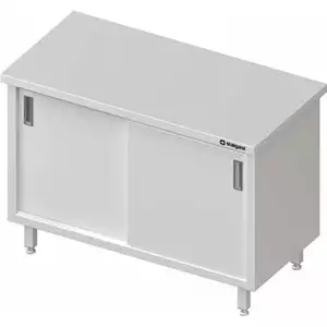 Stół centralny, przelotowy z drzwiami suwanymi 1600x600x850 mm | STALGAST, 980196160