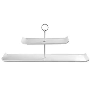 Patera dwupoziomowa prostokątna 300x145/560x153 mm | CHURCHILL, Plate Towers