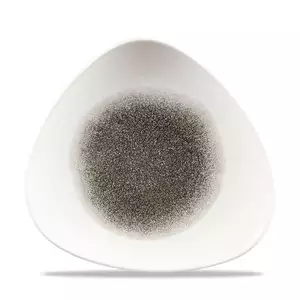 Talerz płytki trójkątny ø 192 mm | CHURCHILL, Studio Prints Raku Quartz Black