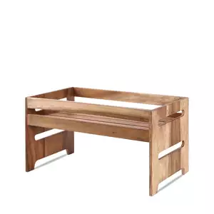Stojak drewniany prostokątny, 445x258x235 mm | CHURCHILL, Buffetscape Wood Rustic Acacia