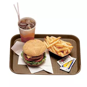 Taca prostokątna 360x460 mm, brązowa | CAMBRO, Fast Food