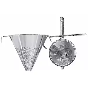 Sito stożkowe ze stali nierdzewnej, 1,5 l, o średnicy 200 mm | CONTACTO, 1153/200