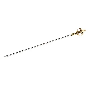 Ozdobna szpila do szaszłyków ze stali nierdzewnej, o długości 305 mm, Fleur-de-Lis | CONTACTO, 1166/004
