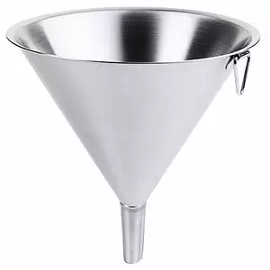Lejek ze stali nierdzewnej z rączką, 0,4 l, o średnicy 140 mm | CONTACTO, 5420/150