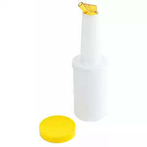 Dyspenser barmański z polipropylenu, 1 l, żółty | CONTACTO, 5843/104