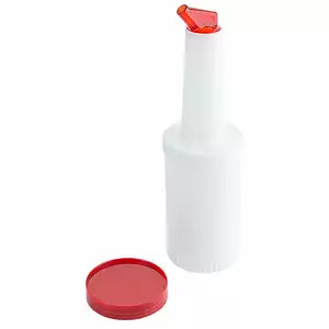Dyspenser barmański z polipropylenu, 1 l, czerwony | CONTACTO, 5843/105