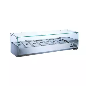 Nadstawka chłodnicza 7xGN1/4, 1500x335x435 mm | TECHNICA, Cold Line