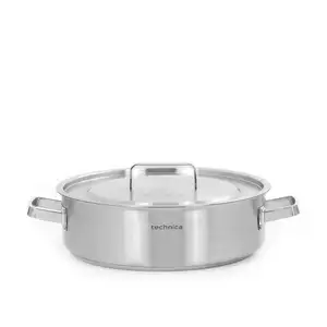 Garnek do duszenia 11,2 l o średnicy 360 mm z pokrywką ze stali nierdzewnej | TECHNICA, Platinum Line