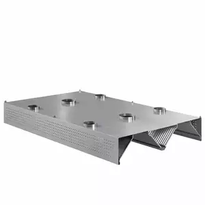 Okap centralny indukcyjno-kompensacyjny trapezowy ze stali nierdzewnej, 3100x2400x450 mm, Eco Line | EDENOX, CEHIC-3124/2