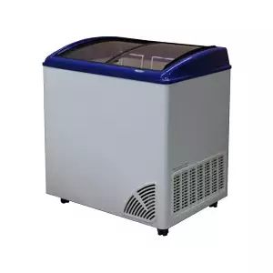 Witryna mroźnicza skrzyniowa z szybą wypukłą ze wskaźnikiem temperatury i elektronicznym sterownikiem, 173 l, 810x643x925 mm | BYFAL, ARO-206/2
