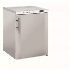 Zamrażarka barowa jednodrzwiowa, podblatowa, 200 l, 56W, 230V, srebrna | BARMATIC, Mistral