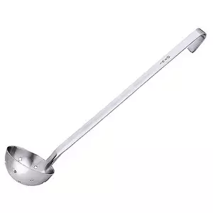 Chochla cedzakowa ze stali nierdzewnej, 0,25 l, o długości 370 mm | CONTACTO, 75/100