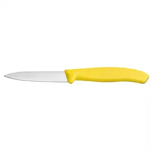 Nóż do jarzyn, gładki, ostrze 80 mm, żółty | VICTORINOX, 6.7606.L118