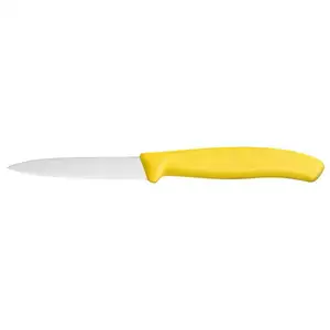 Nóż do jarzyn, ząbkowany, ostrze 80 mm, żółty | VICTORINOX, 6.7636.L118
