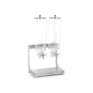 Dyspenser do płatków, podwójny, 2x3 l | TECHNICA, Silver Line