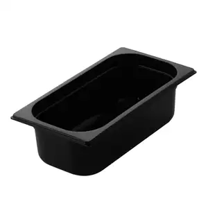 Pojemnik gastronomiczny GN 1/1, 530x325x65 mm, czarny | REDFOX, GNPC - 1/1-65