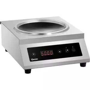 Wok indukcyjny, nastawny, 5 kW, 400x525x195 mm | BARTSCHER, 105929
