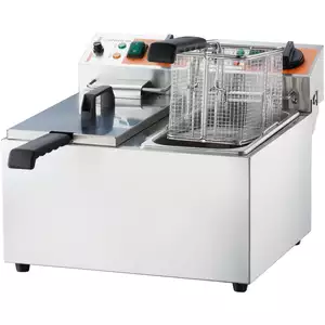Frytownica elektryczna dwukomorowa 2x 5 l, 6 kW, 230 V, 430x585x265 mm | CATERINA, 746079