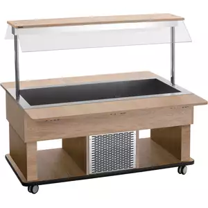 Wózek bufetowy, chłodniczy, 4x GN 1/1, 1420x1150x1150 mm | BARTSCHER, Kids K4110-150U