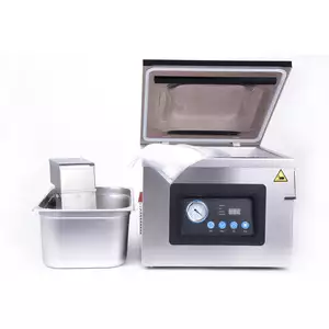 [Zestaw] Cyrkulator Sous-Vide 2300 W + Pakowarka próżniowa komorowa, z pompą olejową, 1100W + Worki do pakowarki próżniowej 200x300 mm - 100 szt. + Pojemnik GN 1/1 200 mm ze stali nierdzewnej | TECHNICA