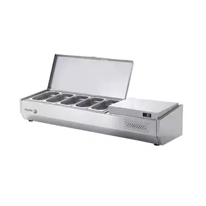 Nadstawka chłodnicza z osłoną ze stali nierdzewnej, 6x GN 1/3, 1492x396x450 mm, 0,1 kW | FAGOR, SPT-2B GN 1/3
