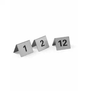Komplet tabliczek informacyjnych z numerami od 1 do 12  | HENDI, 663844