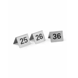 Komplet tabliczek informacyjnych z numerami od 25 do 36  | HENDI, 663868