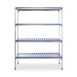 Regał magazynowy aluminiowy 1280x405x1685 mm | HENDI, 812273
