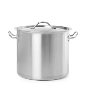 Garnek wysoki z pokrywką o średnicy 320 mm, 22 l | HENDI, Budget Line