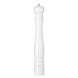 Młynek drewniany do soli 415 mm, biały | HENDI, 469583