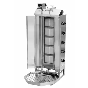 Gyros, kebab gazowy, jedna strefa grzewcza, wsad 80 kg, 16,25 kW, 550x700x1285 mm | RESTO QUALITY, KLG