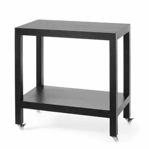 Wózek kelnerski 2-półkowy z drewna 820x460x850 mm | FINE DINE, Madeira Black