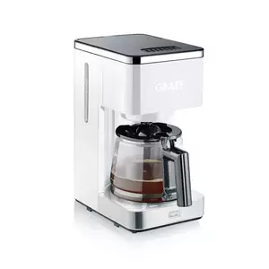 Ekspres przelewowy do kawy 1,25 l, 1 kW, 270x170x345 mm, biały | GRAEF, FK 401