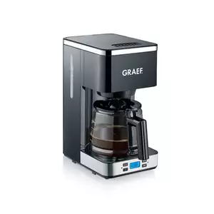 Ekspres przelewowy do kawy 1,25 l, 1 kW, 270x170x345 mm, czarny | GRAEF, FK 502