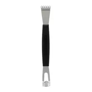 Nóż dekoracyjny do cytrusów, podwójny 165 mm, długość ostrza 40 mm, czarny | TECHNICA, Silver Line