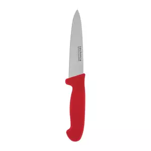 Nóż kucharski HACCP 270 mm, ostrze spiczaste, wąskie 145 mm, czerwony | TECHNICA, Silver Line