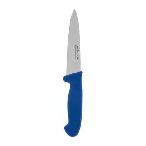 Nóż kucharski HACCP 270 mm, ostrze spiczaste, wąskie 145 mm, niebieski | TECHNICA, Silver Line