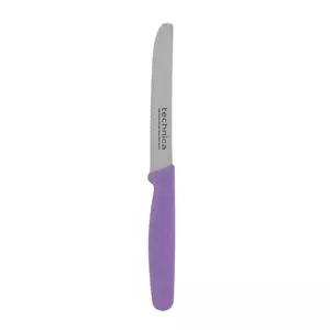 Nóż uniwersalny, pikutek 210 mm, ostrze faliste 110 mm, fioletowy | TECHNICA, Silver Line
