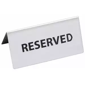 Tabliczka informacyjna „Reserved” 120x55 mm | CONTACTO, 1056/121