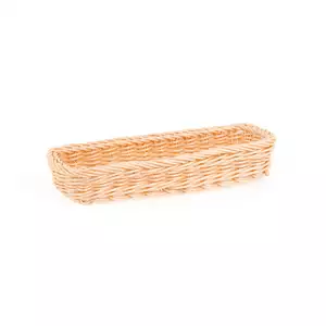 Koszyk na sztućce z polirattanu 270x100x45 mm, beżowy | TECHNICA, Gold Line