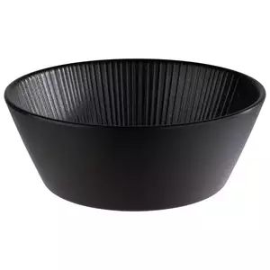 Miska z melaminy 1,2 l, 205 mm, czarna | APS, Nero