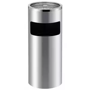 Kosz na śmieci z popielnicą o średnicy 250 mm | CONTACTO, 1613/250