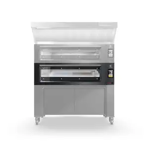 Elektryczny piec piekarniczy 1-komorowy, 9,6 kW, 1323x1212x470 mm, komora o wymiarach 820x830x230 mm | CUPPONE, Delta