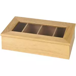 Pudełko ekspozycyjne na herbatę 335x200x90 mm bez napisu, beżowe | APS, 11576