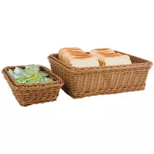 Koszyk prostokątny z polipropylenu GN 1/1 530x325x65 mm, brązowy | APS, Gn Line